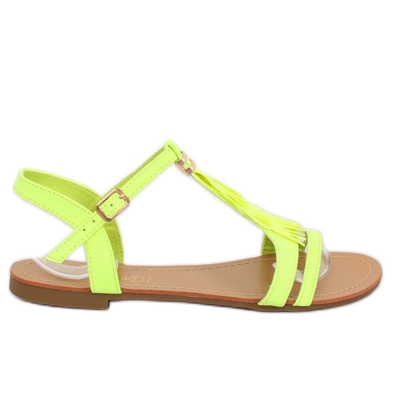 Sandali da donna gialli 1-51 Verde giallo