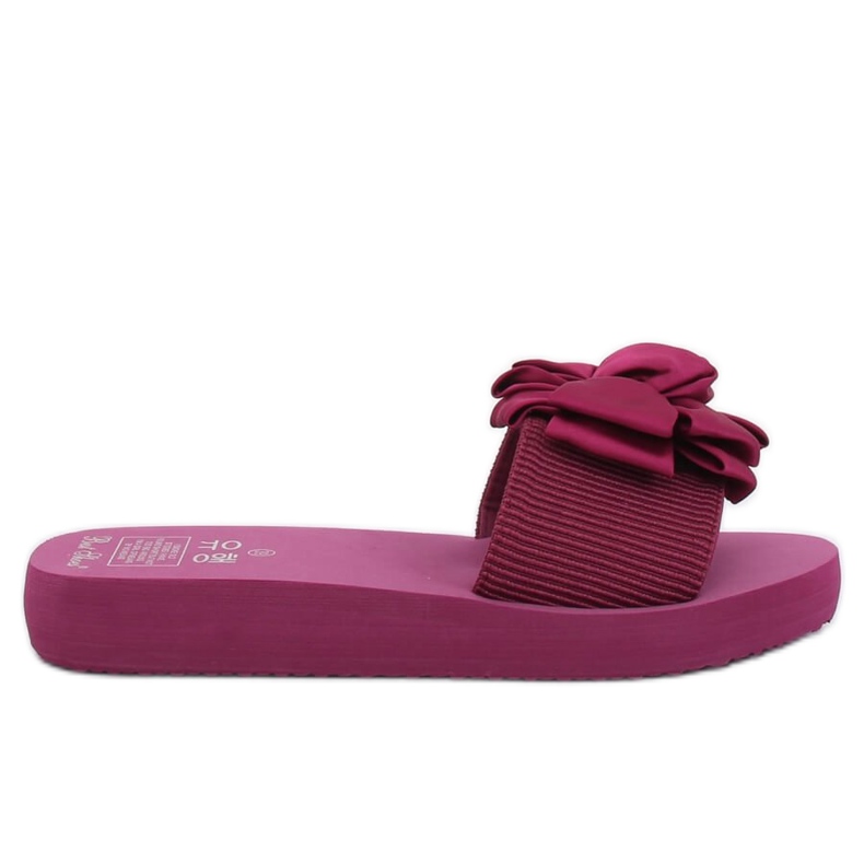 Viola FX-2A080 Pantofole fucsia sulla suola in schiuma rosa