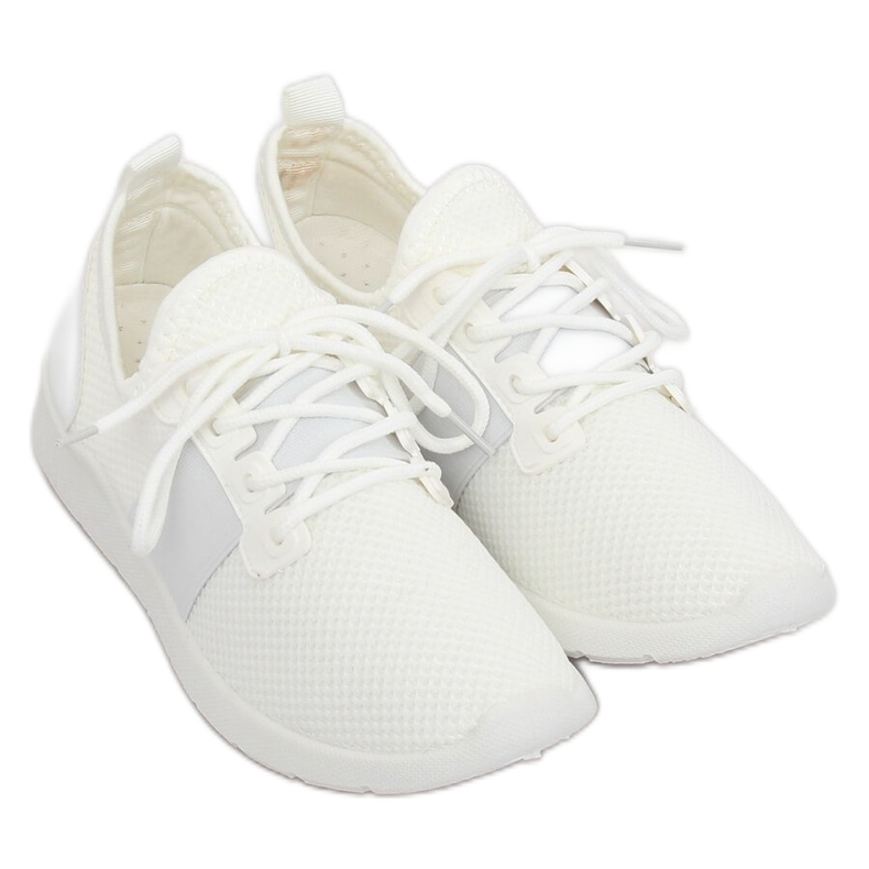 Bianco 7771-Y Scarpe sportive bianche bianca
