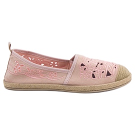 VICES Espadrillas in camoscio rosa