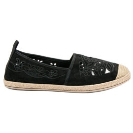 VICES Espadrillas in camoscio nero