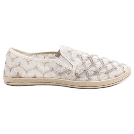 Slip in pizzo VICES bianco