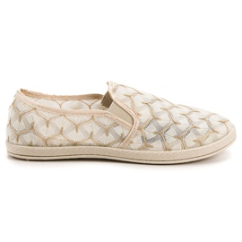 Slip in pizzo VICES marrone