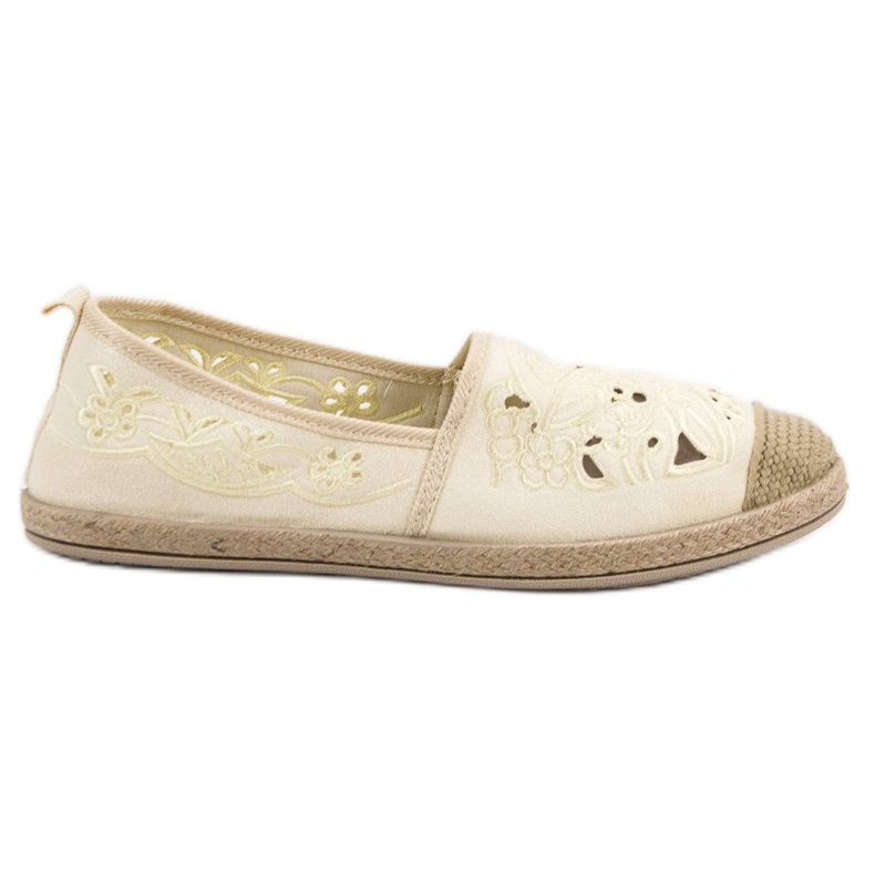 VICES Espadrillas in camoscio giallo