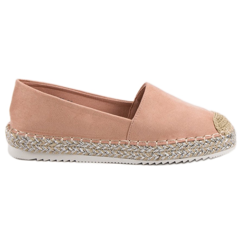SHELOVET Espadrillas in camoscio rosa