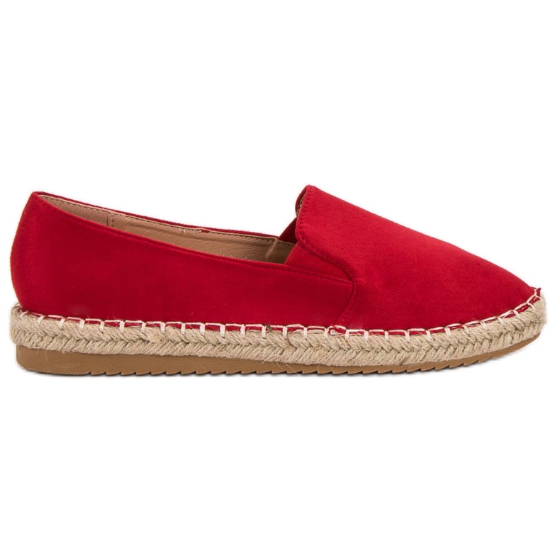 Primavera Espadrillas in camoscio rosso