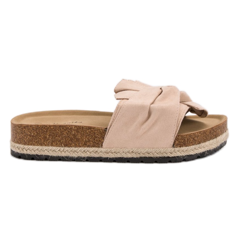 Mannika Pantofole Sulla Piattaforma marrone