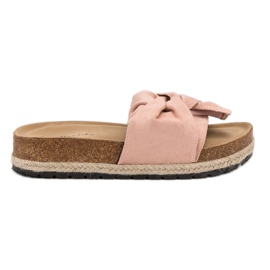 Mannika Pantofole Sulla Piattaforma rosa