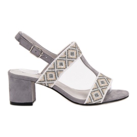 Goodin Sandali con tacco alto grigio