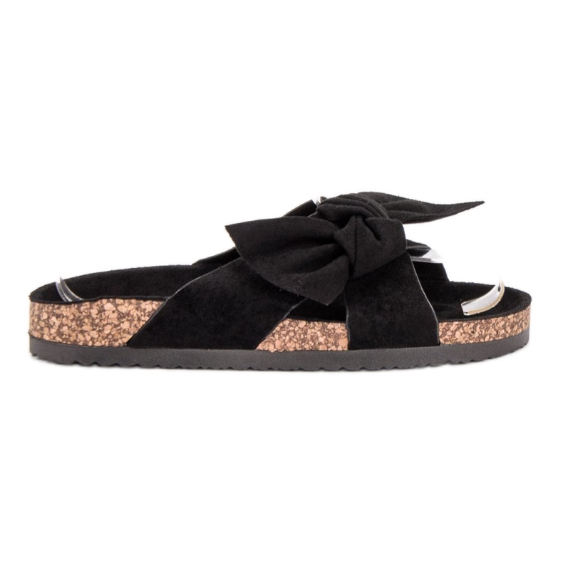 Cm Paris Pantofole in pelle scamosciata nero