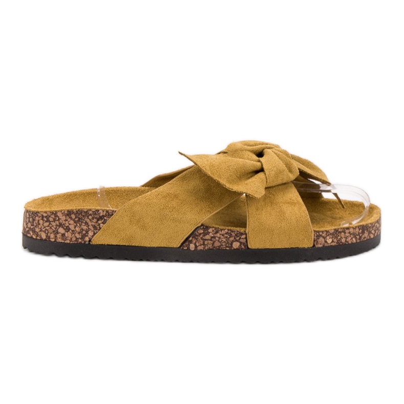 Cm Paris Pantofole in pelle scamosciata giallo