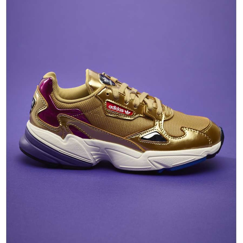 Adidas Falcon W 247 Gold Metallic Gold Metallic Off White multicolore giallo
