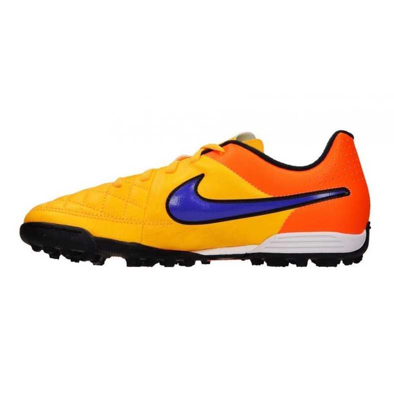 Nike Tiempo Rio Ii Tf Jr 631524-858 scarpe da calcio multicolore arancia