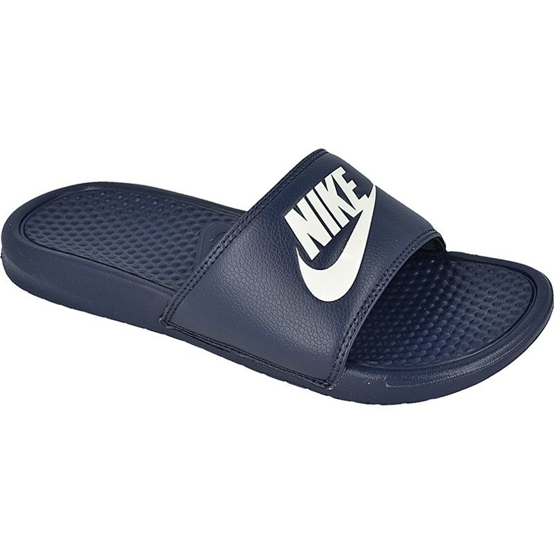 Nike Sportswear Benassi Jdi M 343880-403 ciabatte bianca blu navy