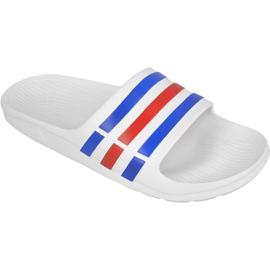 Ciabatte Adidas Duramo Slide M U43664 bianca rosso blu