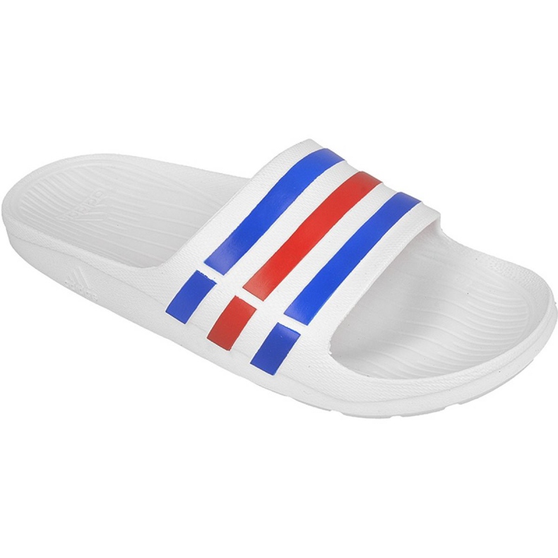 Ciabatte Adidas Duramo Slide M U43664 bianca rosso blu