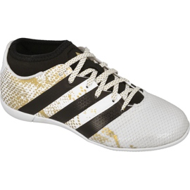 Scarpe indoor adidas Ace 16.3 Primemesh In Jr AQ3427 bianca bianca