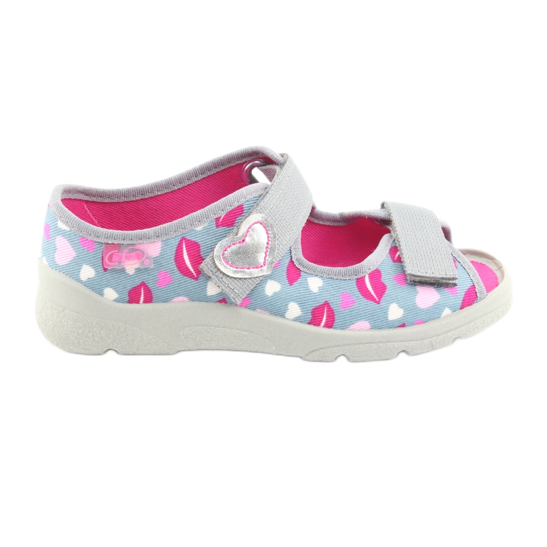 Scarpe per bambini Befado 969Y133 rosa grigio