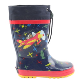 American Club Stivali da pioggia per bambini American SamoLot rosso blu navy