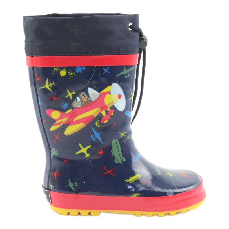 American Club Stivali da pioggia per bambini American SamoLot rosso blu navy