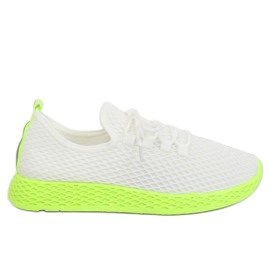 Scarpe sportive bianche e gialle NB283 Fluorescence Yellow bianca giallo