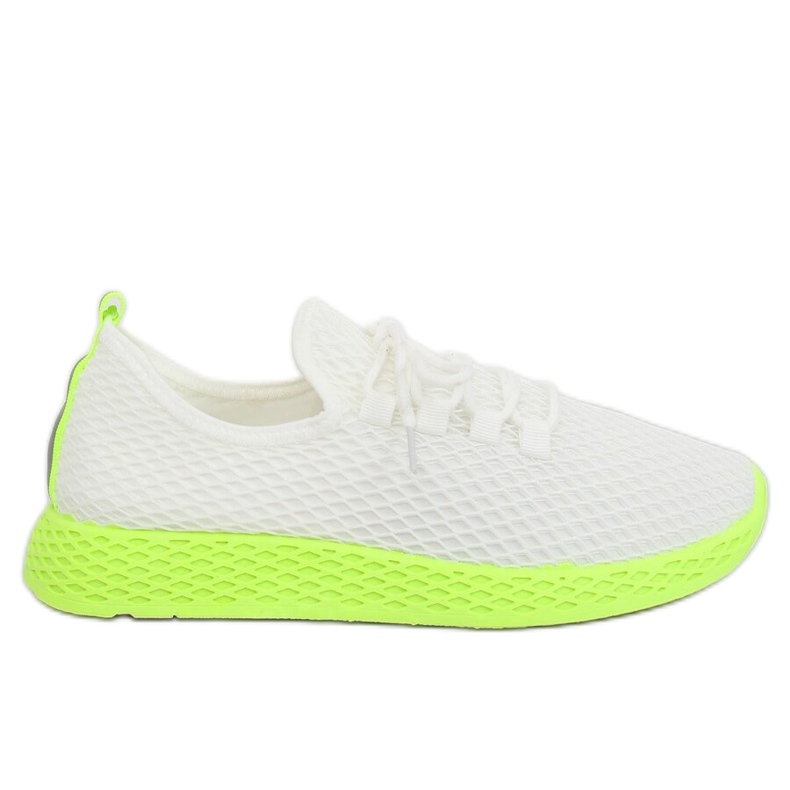 Scarpe sportive bianche e gialle NB283 Fluorescence Yellow bianca giallo