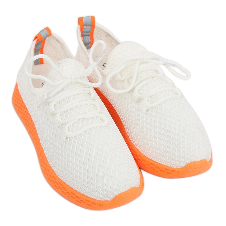 Scarpe sportive arancioni e bianche NB283 Fluorescence Orange bianca arancia