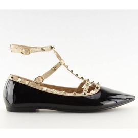 Ballerine con borchie nere 127-12 nero II-GAT