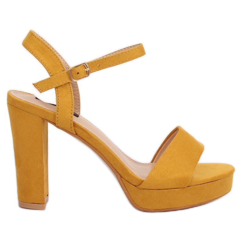 Giallo HJ101 Sandali gialli con plateau