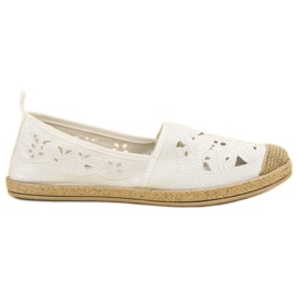 VICES Espadrillas in camoscio bianco