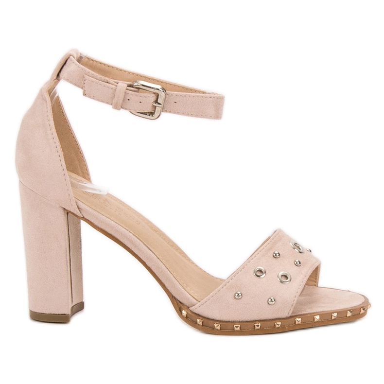 SHELOVET Sandali Con Strass marrone