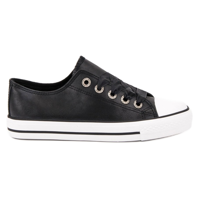 SHELOVET Scarpe da ginnastica legate con un nastro nero
