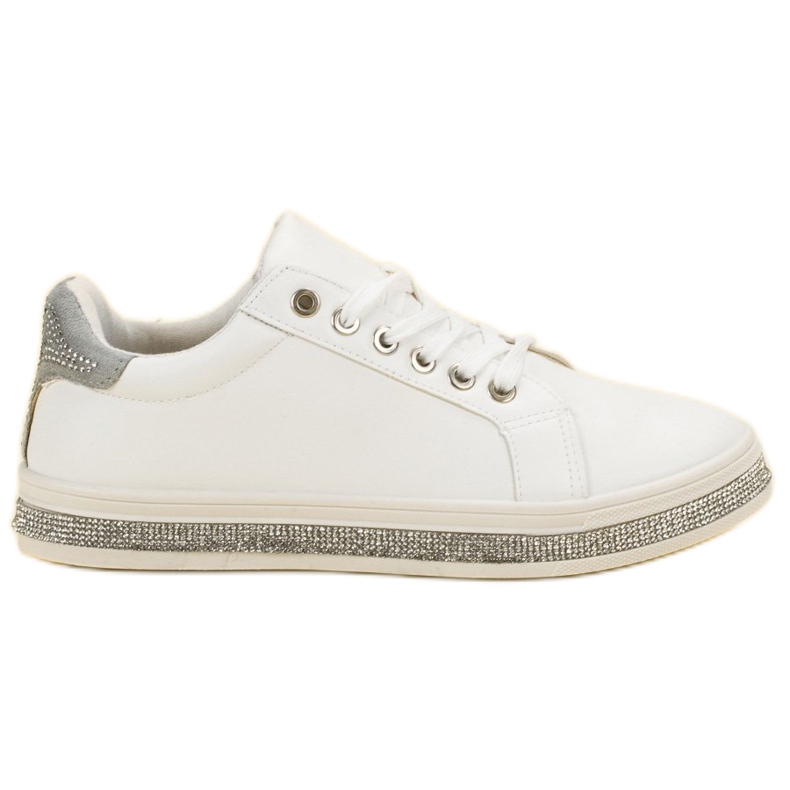 SDS Scarpe Sportive Con Cubic Zirconia bianca