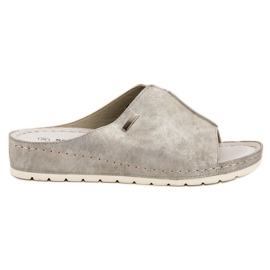 Goodin Pantofole d'argento grigio