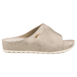 Goodin Pantofole d'oro marrone giallo