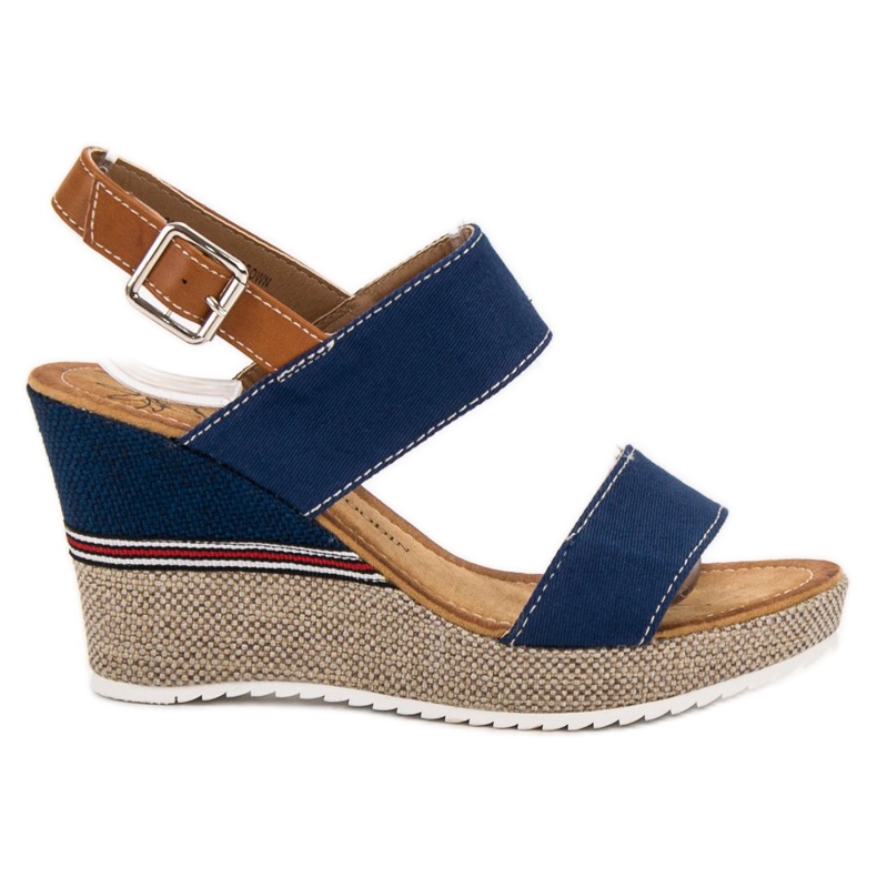Goodin Sandali di jeans marrone blu