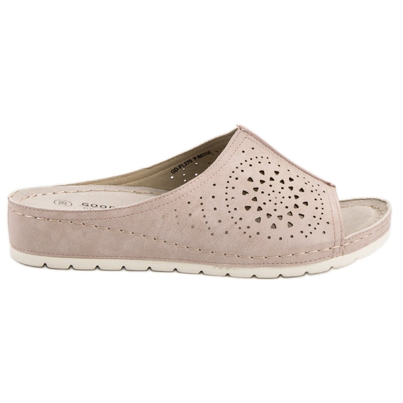 Goodin Pantofole traforate marrone