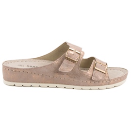 Goodin Pantofole Con Fibbia rosa