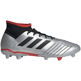 Scarpe da calcio Adidas Predator 19.2 Fg M F35601 nero/argento argento