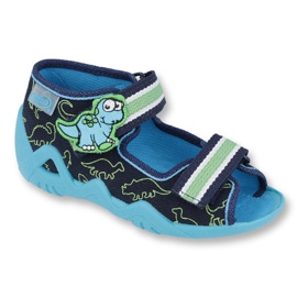 Scarpe da bambino Befado verde 250P088 blu navy blu