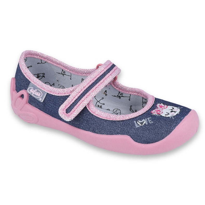 Scarpe per bambini Befado 114X352 blu navy rosa