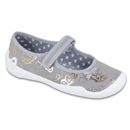 Scarpe per bambini Befado 114Y347 grigio giallo