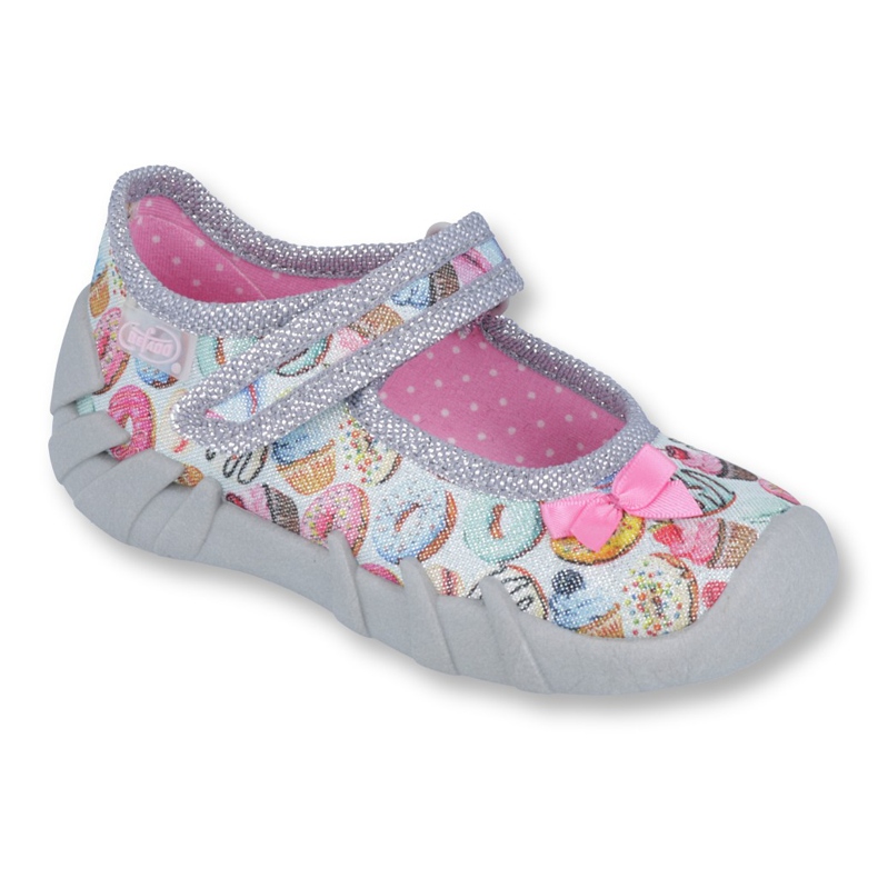 Scarpe per bambini Befado 109P190 rosa grigio multicolore