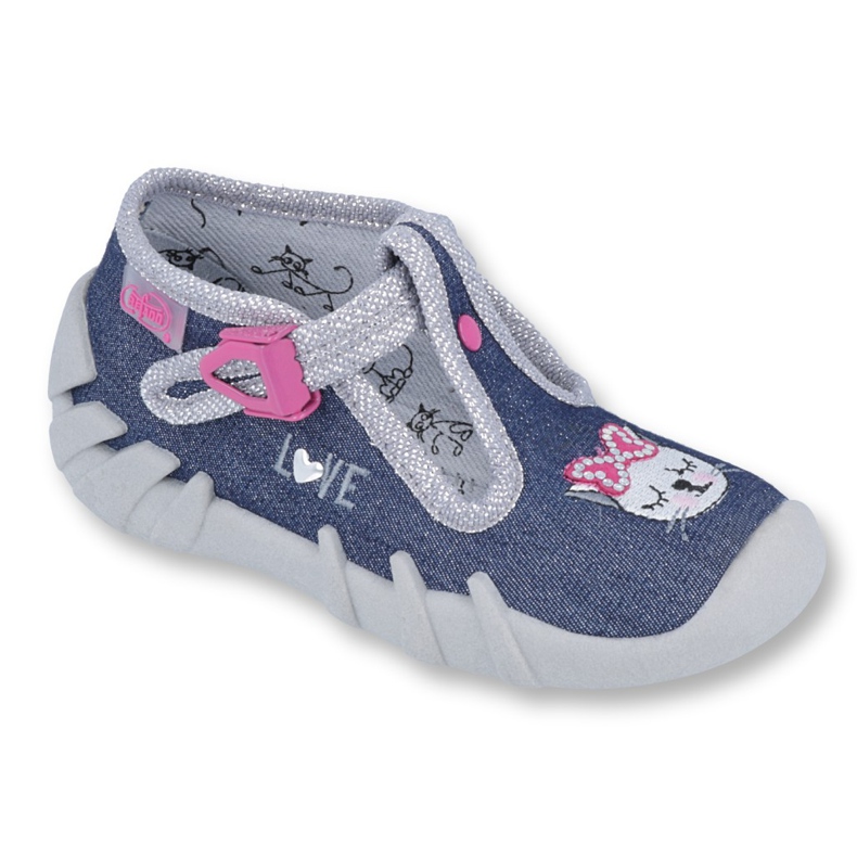 Scarpe per bambini Befado 110P361 blu navy rosa multicolore
