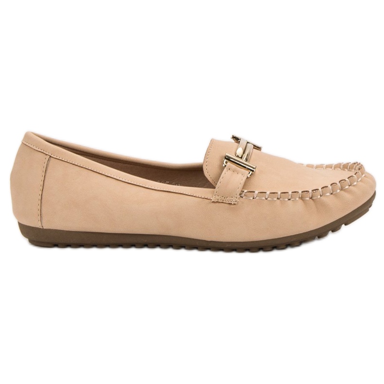 Top Shoes Mocassini beige da donna