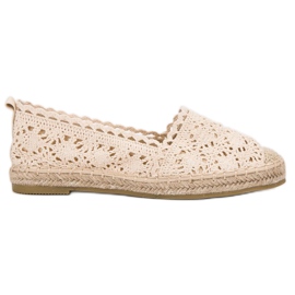 Seastar Espadrillas di pizzo marrone
