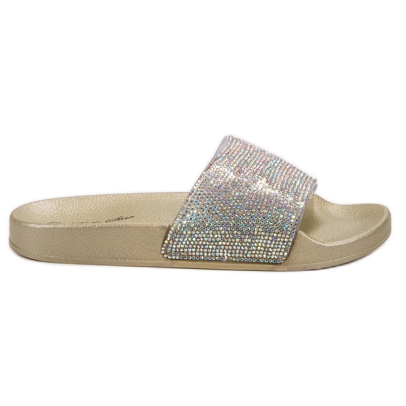 Bello Star Pantofole Con Cristalli giallo