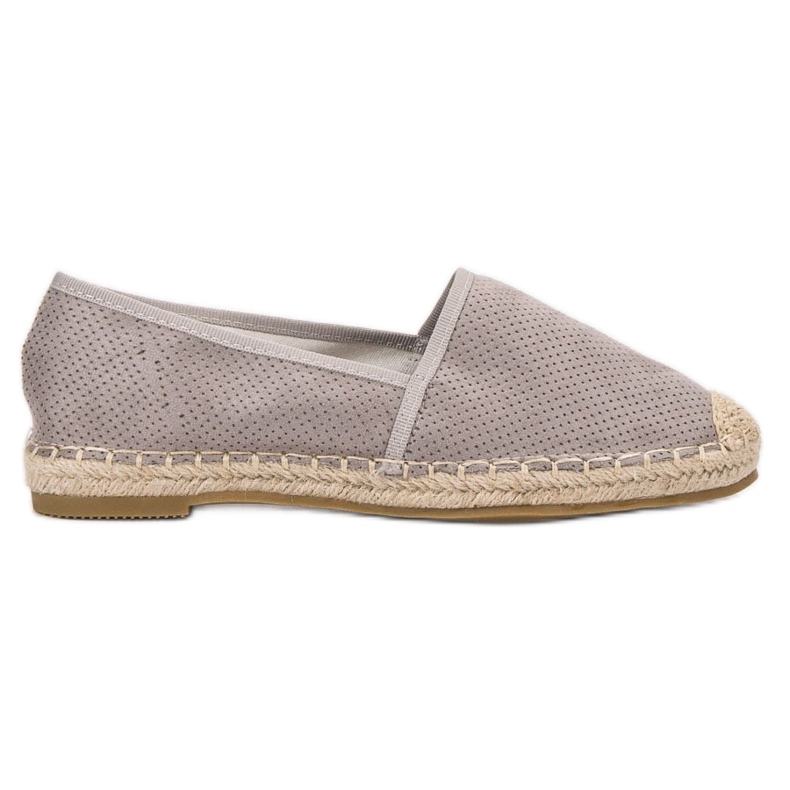 Ideal Shoes Scarpe Slip-On in pelle scamosciata grigio