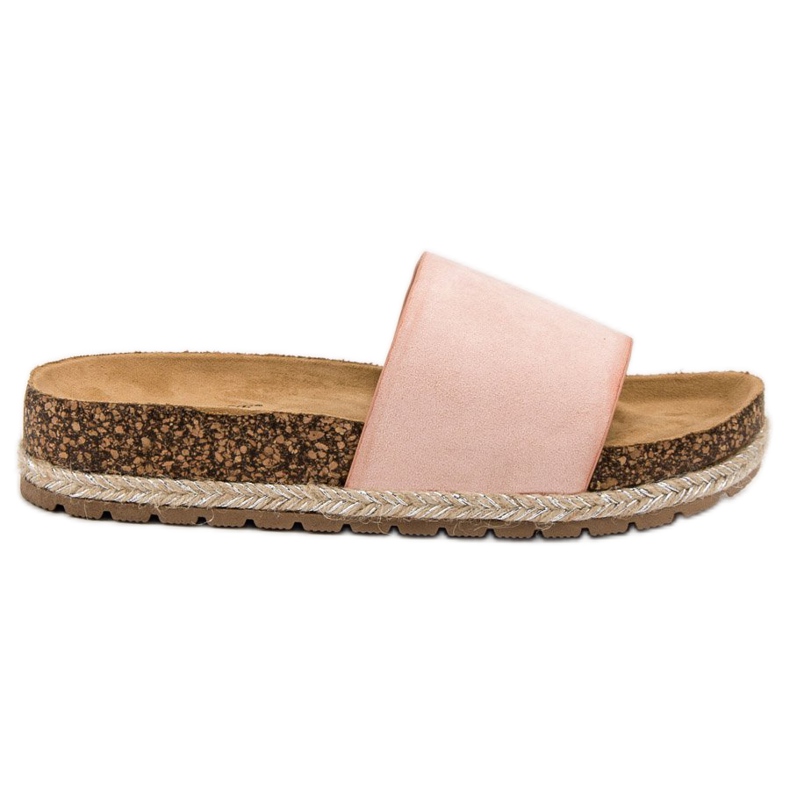 Bestelle Pantofole classiche in pelle scamosciata rosa
