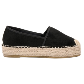 Coura Scarpe slip-on sulla piattaforma nero